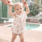 CHELSEA FRILL YOKE ROMPER