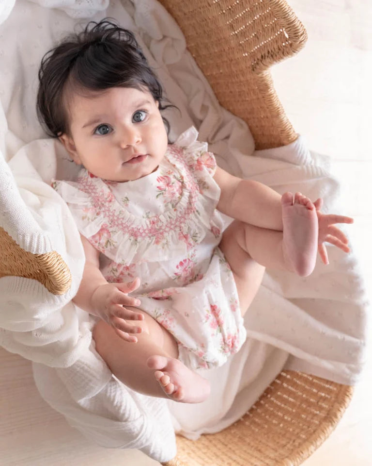 CHELSEA FRILL YOKE ROMPER