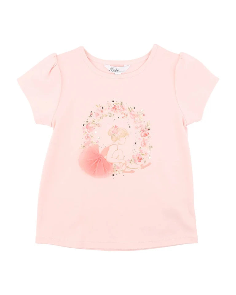 CHELSEA ORGANIC BALLERINA TEE 3-7Y