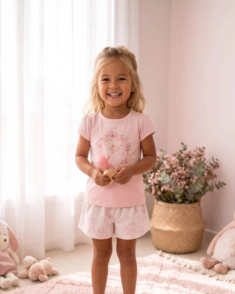 CHELSEA ORGANIC BALLERINA TEE 3-7Y