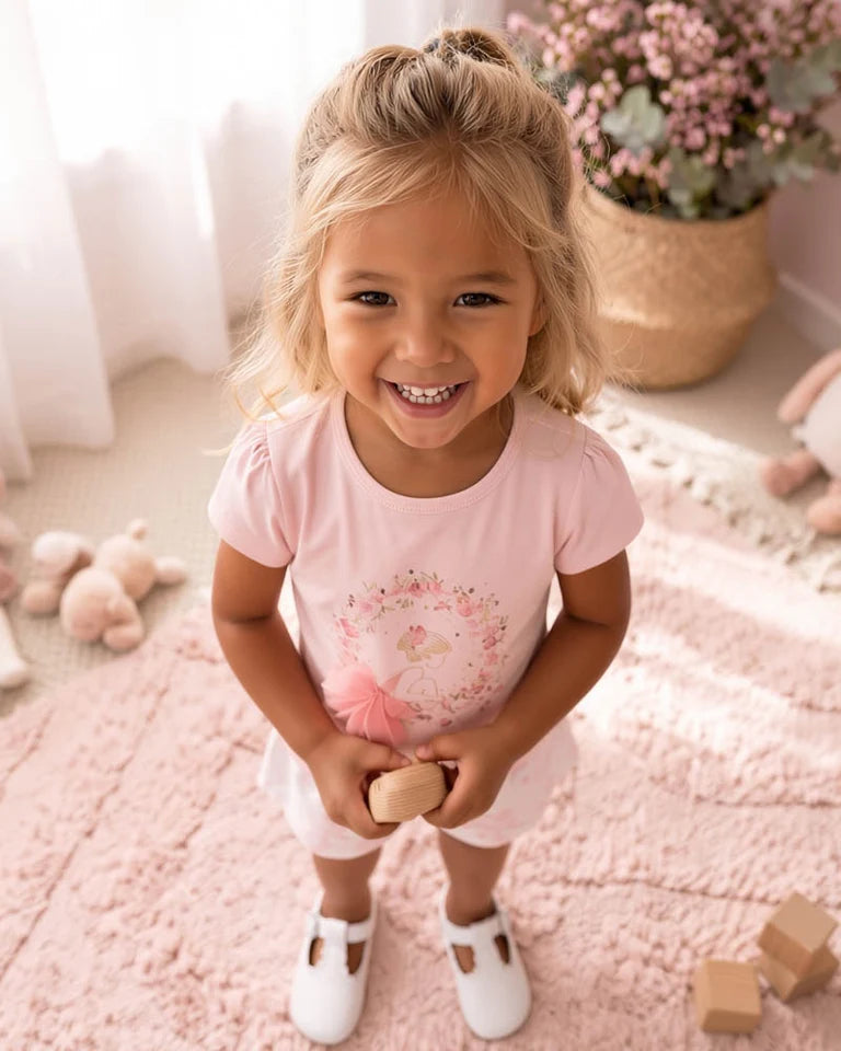 CHELSEA ORGANIC BALLERINA TEE 3-7Y