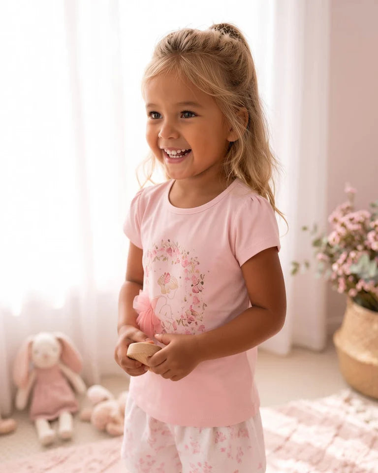 CHELSEA ORGANIC BALLERINA TEE 3-7Y