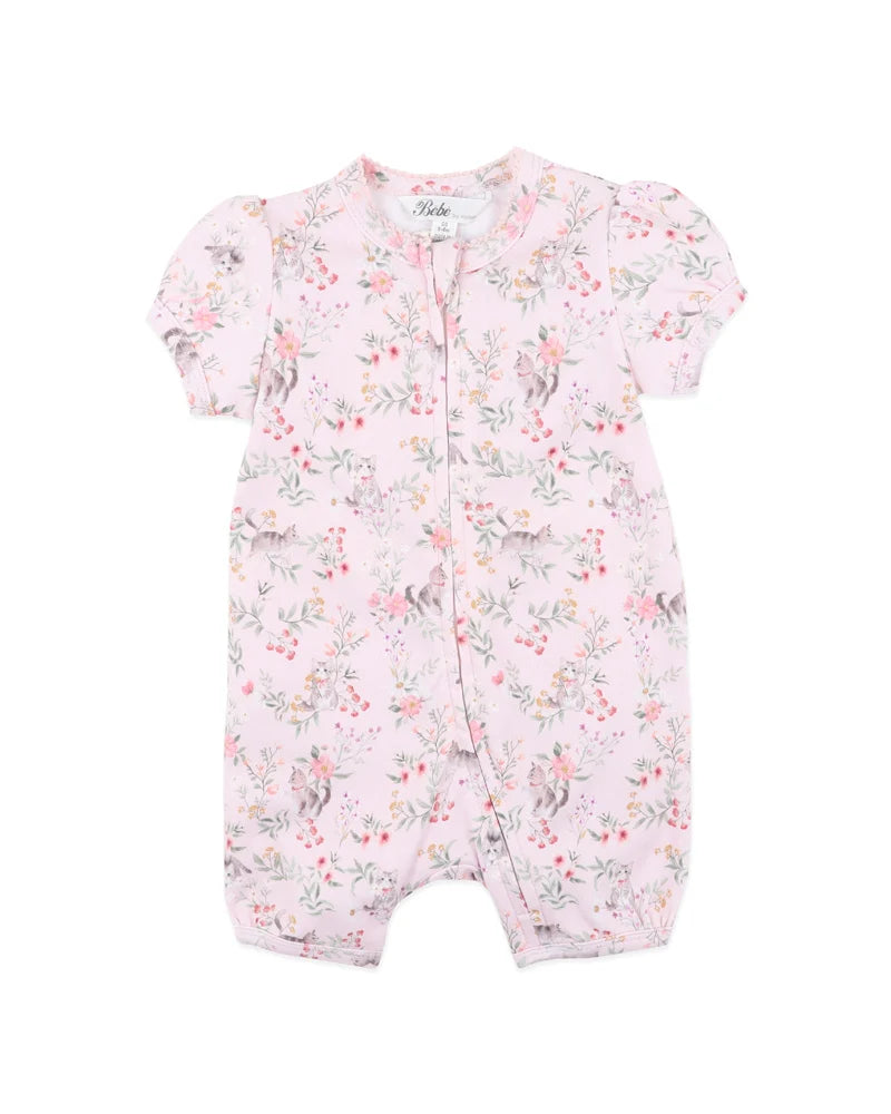 WILLA ORGANIC SS ZIP ROMPER