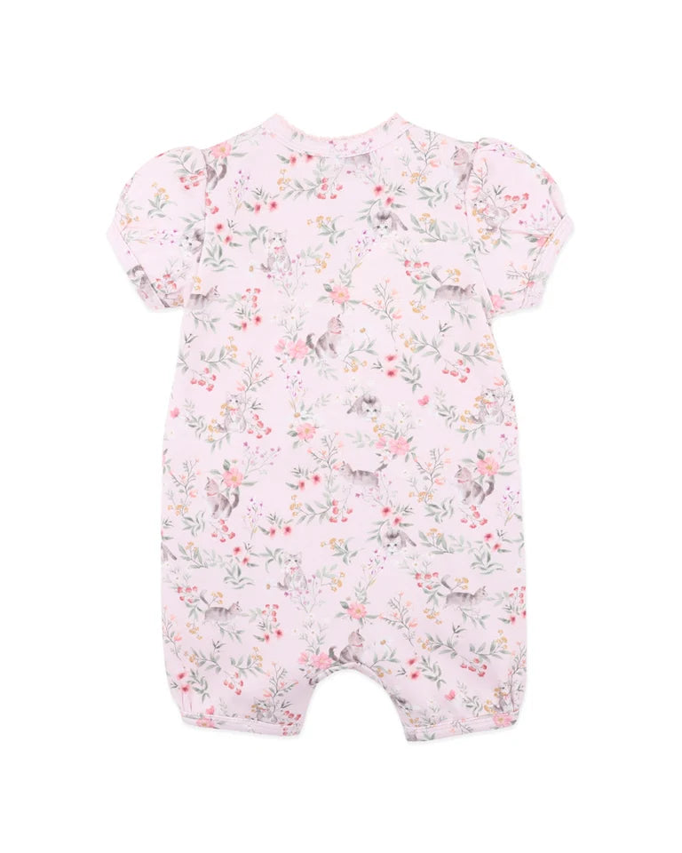 WILLA ORGANIC SS ZIP ROMPER
