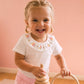 WILLA ORGANIC EMB. COLLAR BODYSUIT
