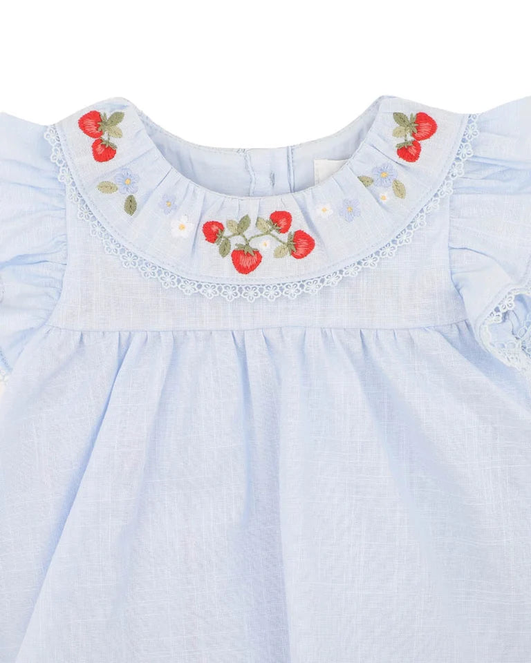 POPPY EMB. OVERLAY BODYSUIT