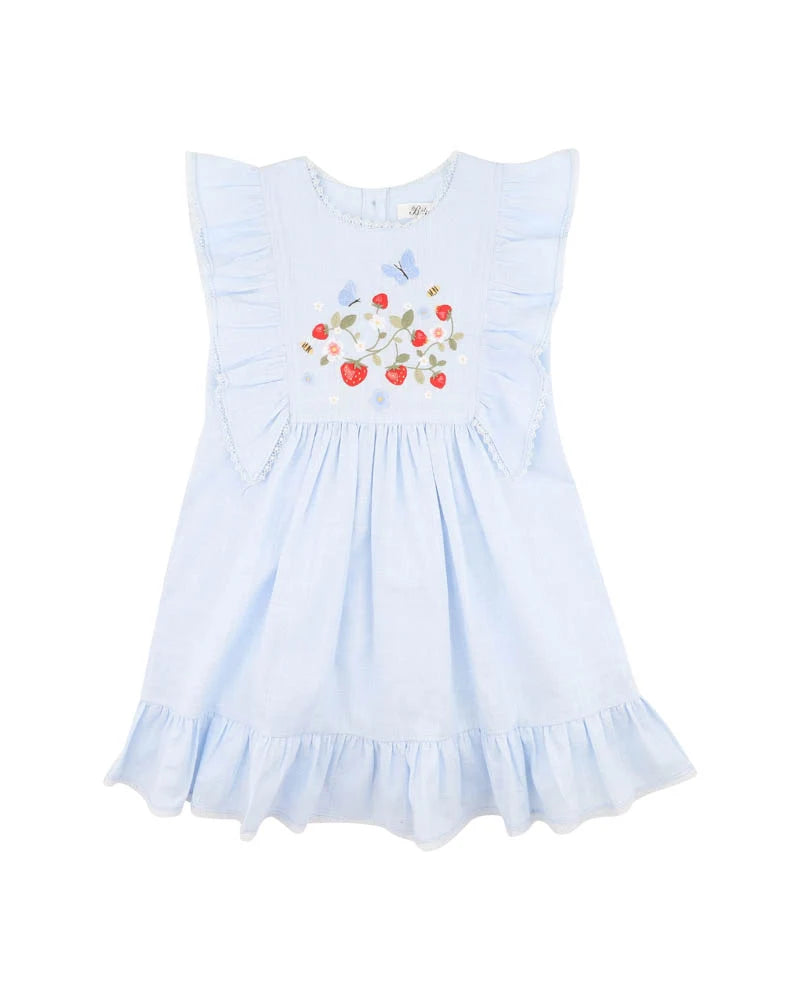 POPPY EMB. YOKE DRESS
