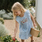POPPY EMB. YOKE DRESS