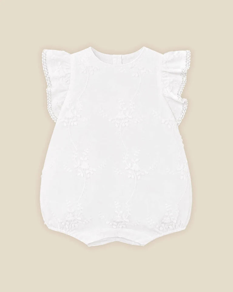3D FLORAL EMB. ROMPER