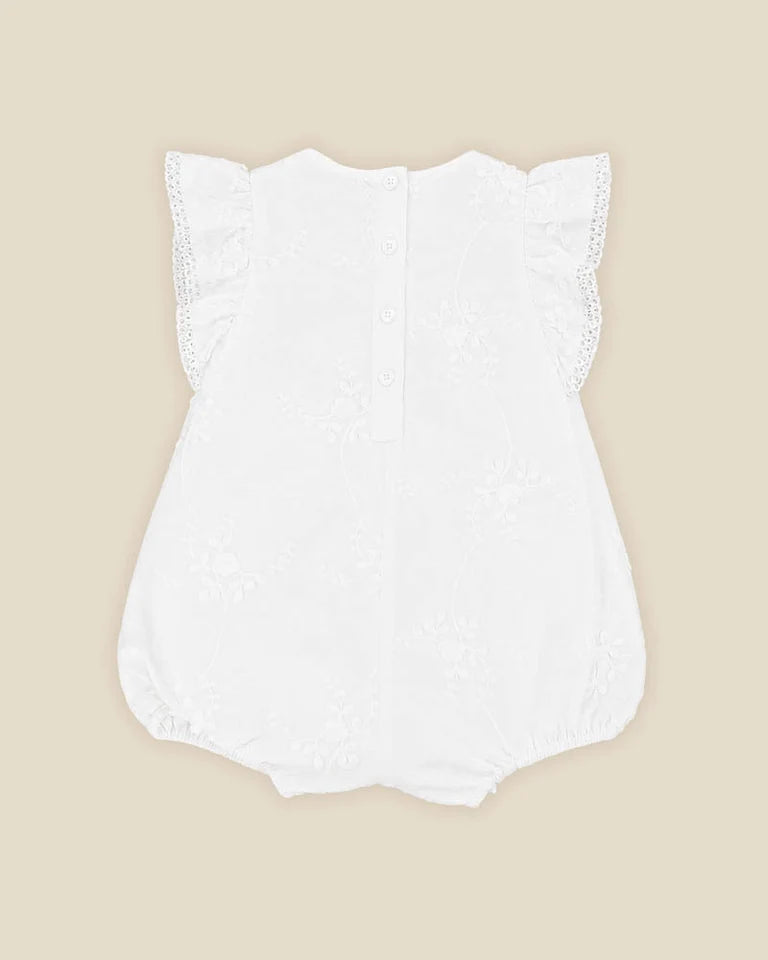 3D FLORAL EMB. ROMPER