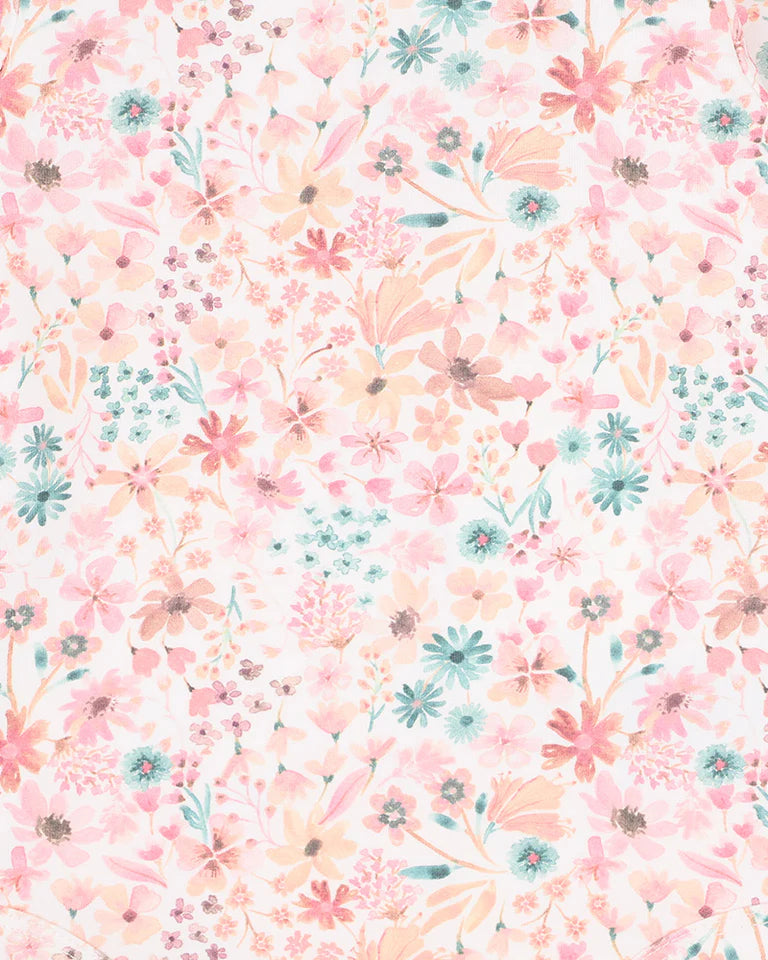 FERN FLORAL ORGANIC LS BOSYSUIT