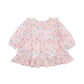 FERN FLORAL ORGANIC OVERLAY DRESS