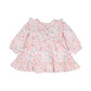 FERN FLORAL ORGANIC OVERLAY DRESS