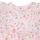 FERN FLORAL ORGANIC OVERLAY DRESS