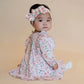 FERN FLORAL ORGANIC OVERLAY DRESS