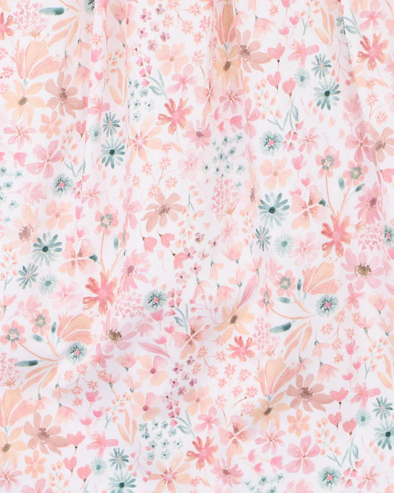 FERN FLORAL ORGANIC DRESS 0-7 YRS
