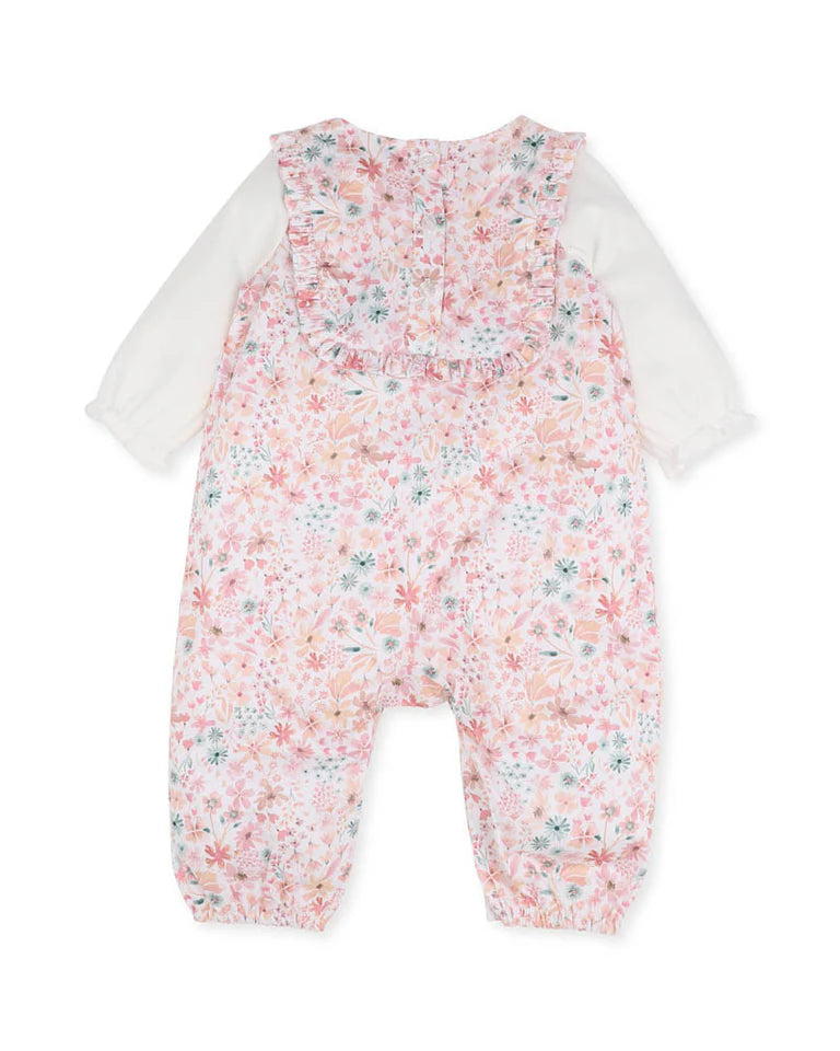 FERN FLORAL ORGANIC LS ROMPER