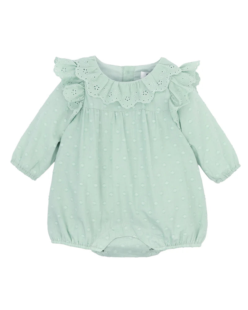 FERN DOBBY LS ROMPER