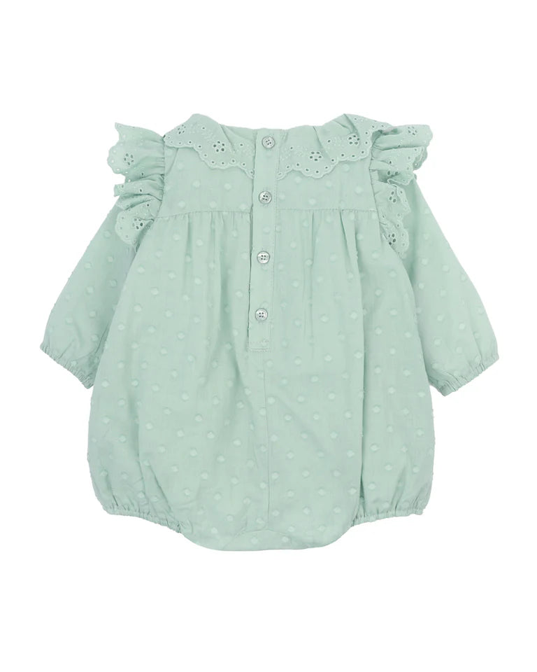 FERN DOBBY LS ROMPER