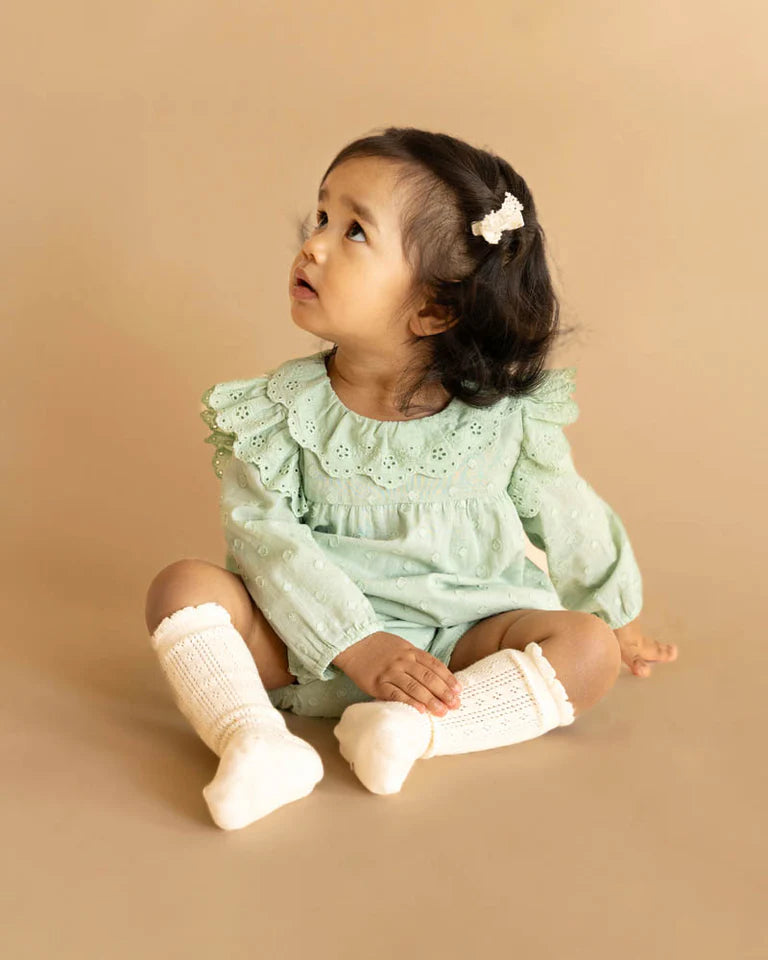 FERN DOBBY LS ROMPER