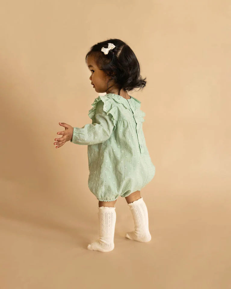 FERN DOBBY LS ROMPER