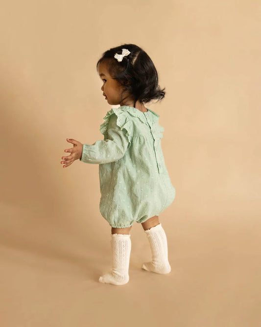 FERN DOBBY LS ROMPER