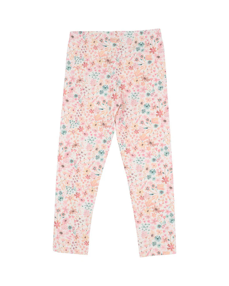 FERN FLORAL ORGANIC LEGGINGS 3-7 YRS