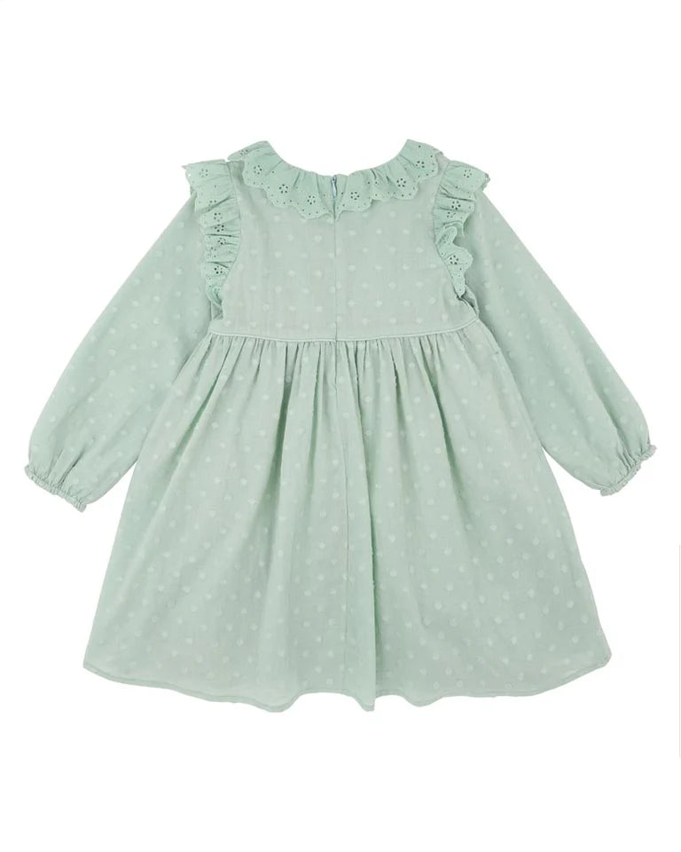 FERN DOBBY DRESS 0-7 YRS