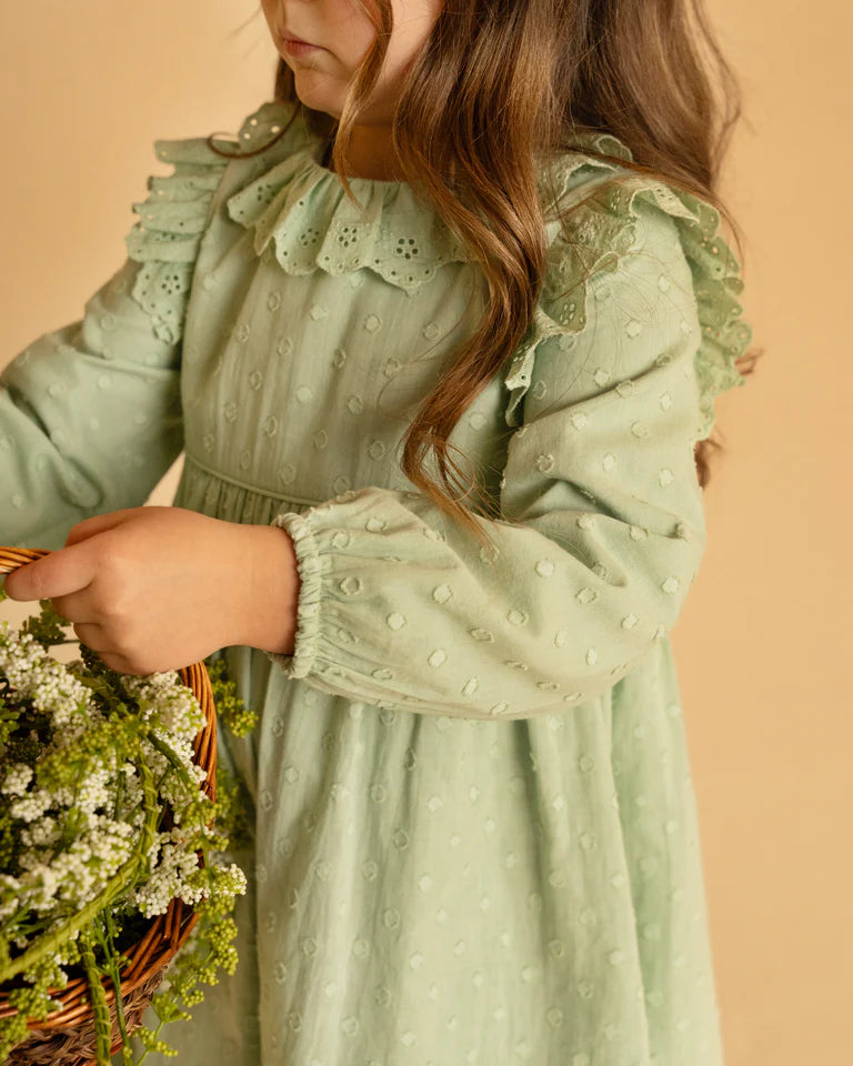 FERN DOBBY DRESS 0-7 YRS