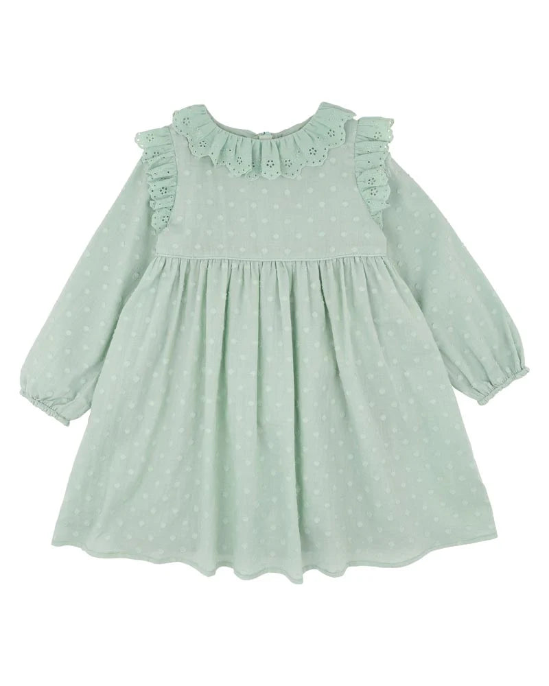 FERN DOBBY DRESS 0-7 YRS