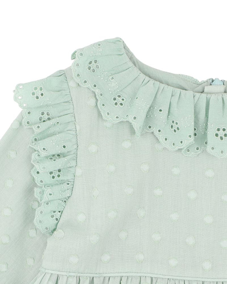 FERN DOBBY DRESS 0-7 YRS