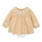 WINNIE EMB. GINGHAM OVERLAY DRESS