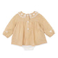 WINNIE EMB. GINGHAM OVERLAY DRESS