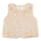 WINNIE EMB. FAUX FUR VEST 3-7 YRS