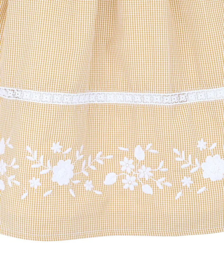 WINNIE EMB. GINGHAM DRESS 3-7 YRS