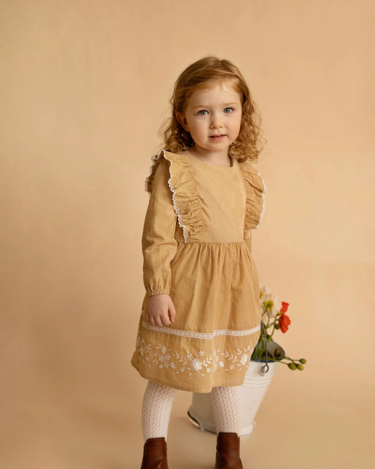 WINNIE EMB. GINGHAM DRESS