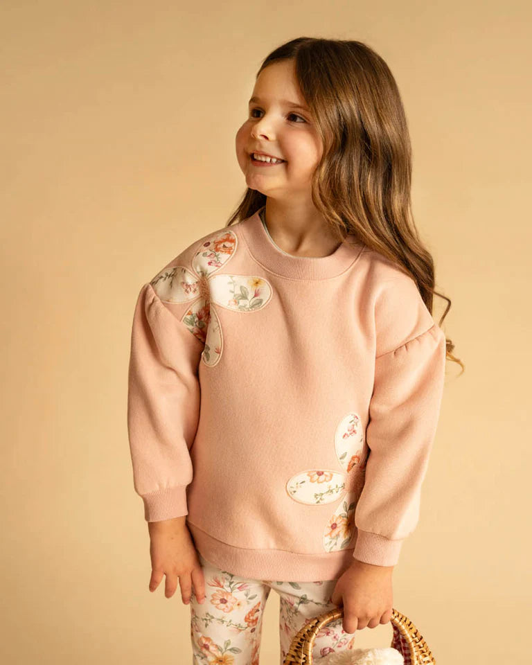 EMMY FLOWERS SWEATSHIRT 3-7 YRS