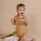 FINLEY STRIPE POLO ROMPER