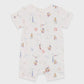 AXEL PRINT ORGANIC SS ZIP ROMPER