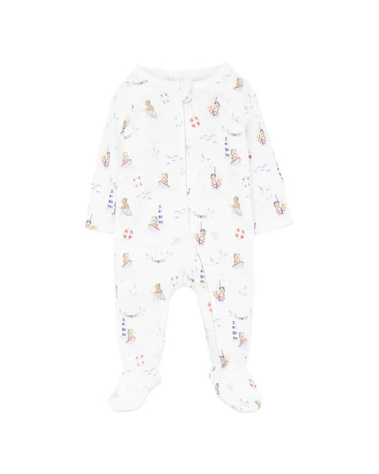 AXEL ORGANIC PRINT LS ZIPSUIT