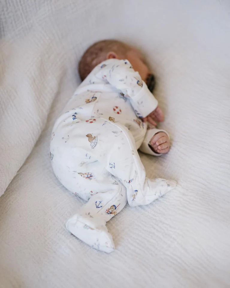 AXEL ORGANIC PRINT LS ZIPSUIT