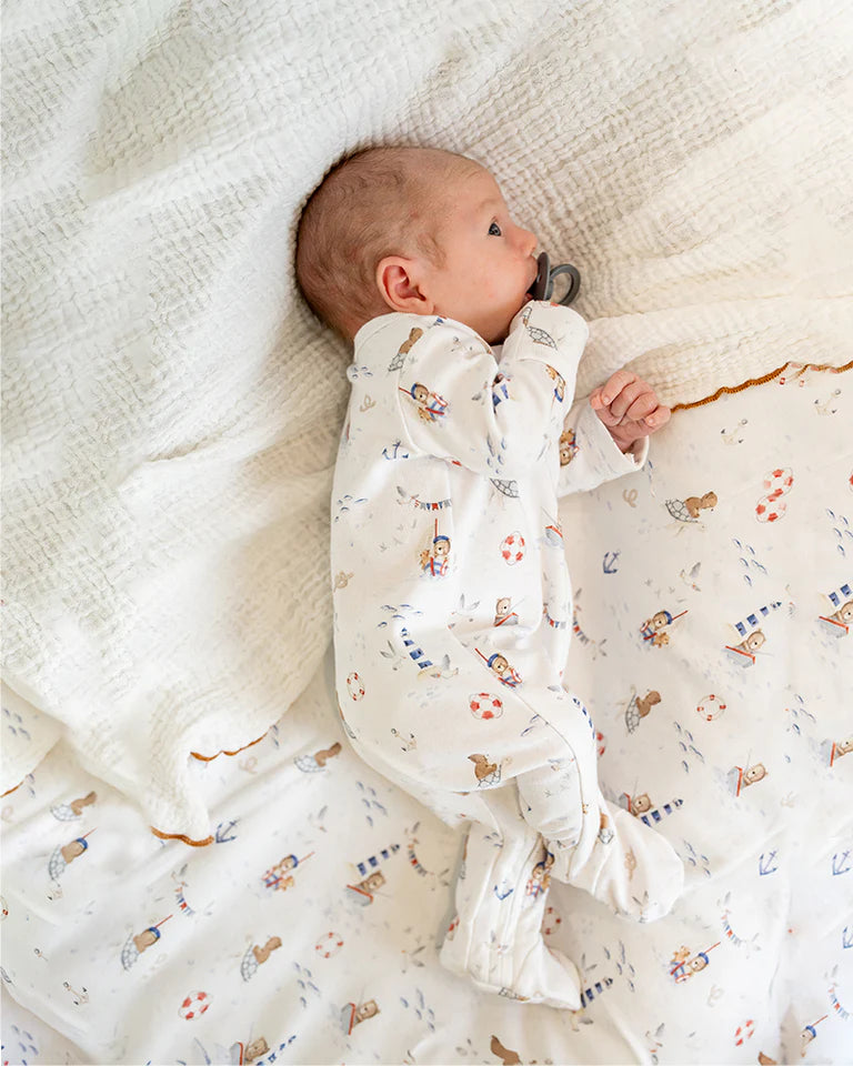 AXEL ORGANIC PRINT LS ZIPSUIT