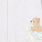 AXEL STRIPE ORGANIC LS  ZIPSUIT