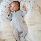 AXEL STRIPE ORGANIC LS  ZIPSUIT
