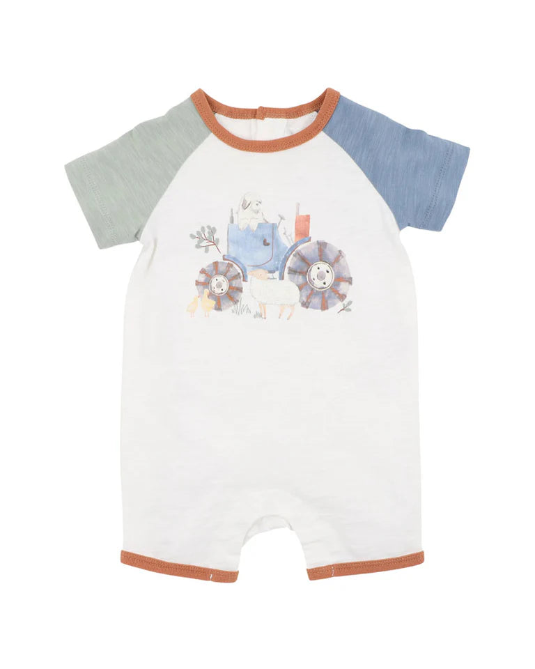 CLAYTON FARM SCENE SS ROMPER