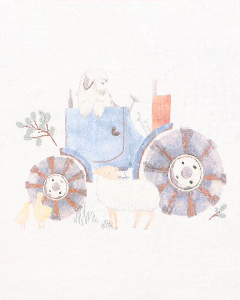 CLAYTON FARM SCENE SS ROMPER