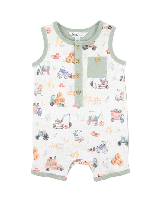 CLAYTON PRINT SHEEP ROMPER