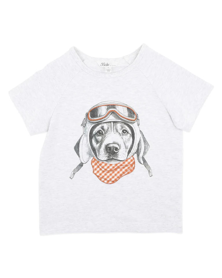 HARLAN AVIATION DOG TEE 3-5 YRS