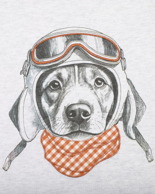 HARLAN AVIATION DOG TEE 3-5 YRS