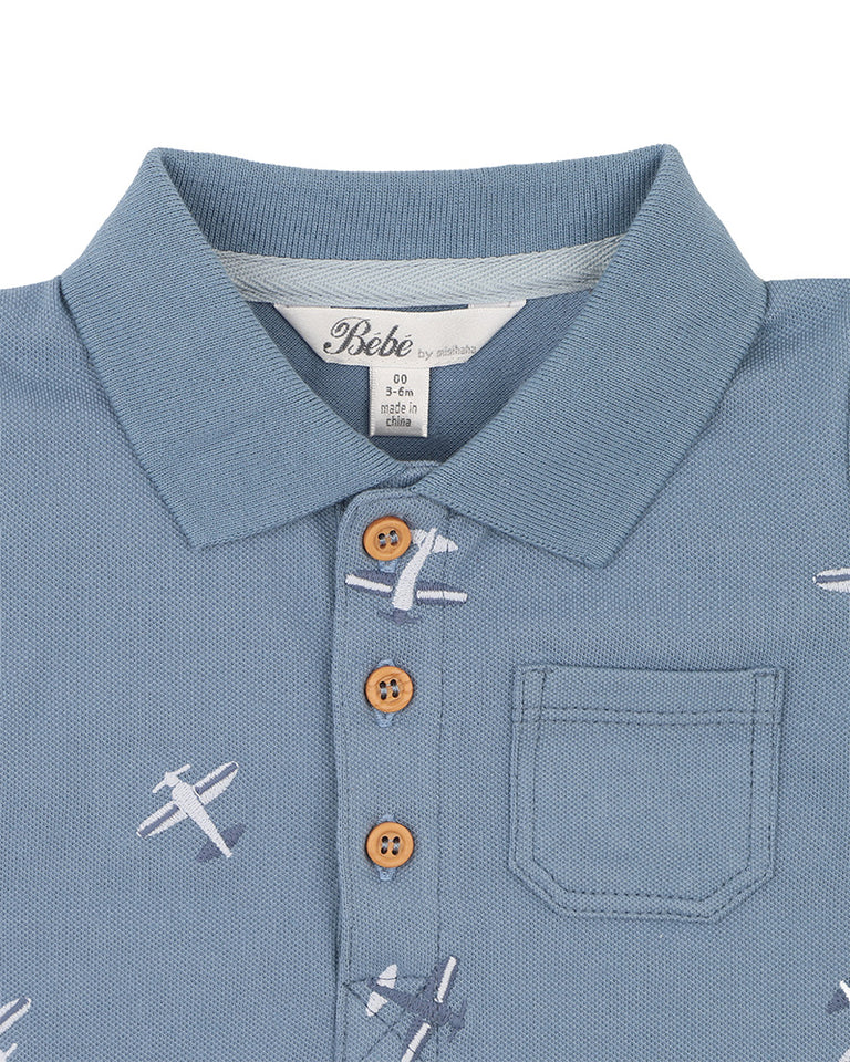 HARLAN AIRPLANE EMB POLO 3-5 YRS